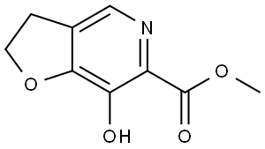 Methyl 7-hydroxy-2,3-dihydrofuro[3,2-c]pyridine-6-carboxylate Struktur