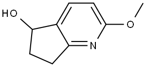 2-Methoxy-6,7-dihydro-5H-cyclopenta[b]pyridin-5-ol Struktur