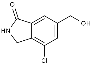4-Chloro-6-(hydroxymethyl)isoindolin-1-one Struktur