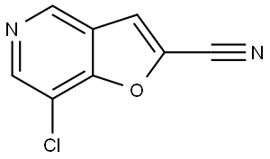 7-Chlorofuro[3,2-c]pyridine-2-carbonitrile Struktur