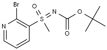 tert-Butyl ((2-bromopyridin-3-yl)(methyl)(oxo)-l6-sulfaneylidene)carbamate Struktur