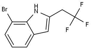 7-Bromo-2-(2,2,2-trifluoroethyl)-1H-indole Struktur