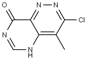 3-Chloro-4-methylpyrimido[5,4-c]pyridazin-8(7H)-one Struktur