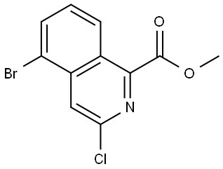 Methyl 5-bromo-3-chloroisoquinoline-1-carboxylate Struktur