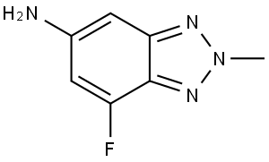 7-Fluoro-2-methyl-2H-benzo[d][1,2,3]triazol-5-amine Struktur