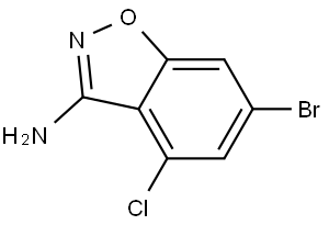 6-Bromo-4-chlorobenzo[d]isoxazol-3-amine Struktur