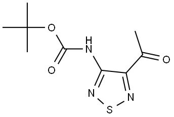 tert-Butyl (4-acetyl-1,2,5-thiadiazol-3-yl)carbamate Struktur