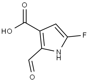 5-Fluoro-2-formyl-1H-pyrrole-3-carboxylic acid Structure