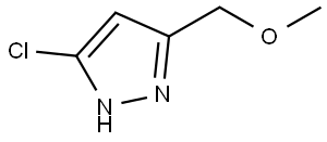 5-Chloro-3-(methoxymethyl)-1H-pyrazole Struktur
