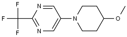 5-(4-methoxypiperidin-1-yl)-2-(trifluoromethyl)pyrimidine Structure