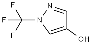 1H-Pyrazol-4-ol, 1-(trifluoromethyl)- Struktur
