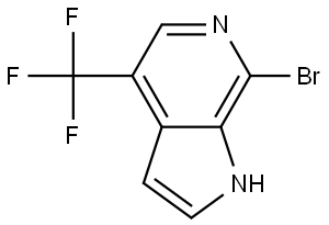 7-Bromo-4-(trifluoromethyl)-1H-pyrrolo[2,3-c]pyridine Struktur