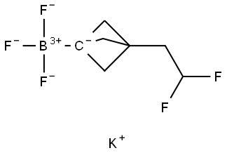 Potassium (3-(2,2-difluoroethyl)bicyclo[1.1.1]pentan-1-yl)trifluoroborate Struktur