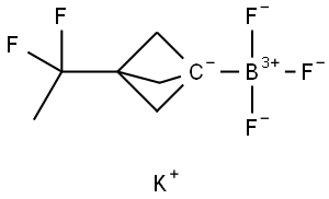 Potassium (3-(1,1-difluoroethyl)bicyclo[1.1.1]pentan-1-yl)trifluoroborate Struktur