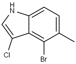 4-Bromo-3-chloro-5-methyl-1H-indole Struktur