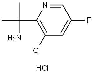 2-(3-Chloro-5-fluoropyridin-2-yl)propan-2-amine hydrochloride Struktur