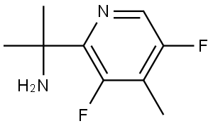 2-(3,5-Difluoro-4-methylpyridin-2-yl)propan-2-amine Struktur