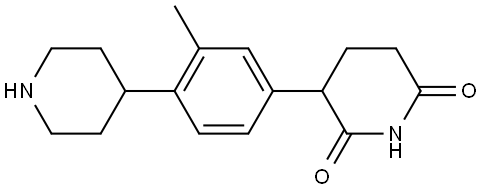3-(3-Methyl-4-(piperidin-4-yl)phenyl)piperidine-2,6-dione Struktur