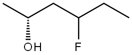 (2R)-4-Fluorohexan-2-ol Struktur
