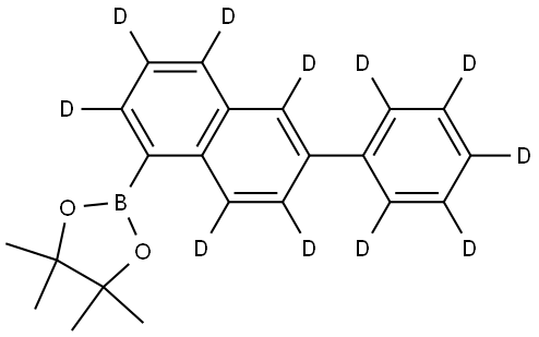 3077901-75-5 4,4,5,5-tetramethyl-2-(6-(phenyl-d5)naphthalen-1-yl-2,3,4,5,7,8-d6)-1,3,2-dioxaborolane