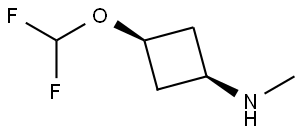 (1s,3s)-3-(Difluoromethoxy)-N-methylcyclobutan-1-amine Structure