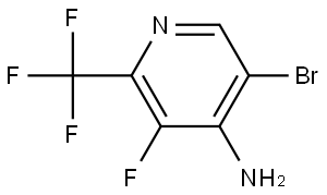 5-Bromo-3-fluoro-2-(trifluoromethyl)pyridin-4-amine Struktur