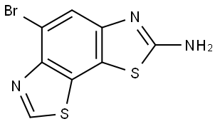 5-Bromobenzo[1,2-d:4,3-d']bis(thiazole)-2-amine Struktur
