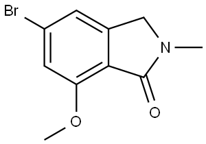 5-Bromo-7-methoxy-2-methylisoindolin-1-one Structure