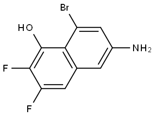 6-Amino-8-bromo-2,3-difluoronaphthalen-1-ol Struktur