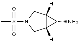 (1R,5S,6r)-3-(Methylsulfonyl)-3-azabicyclo[3.1.0]hexan-6-amine Structure