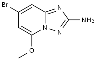 7-Bromo-5-methoxy-[1,2,4]triazolo[1,5-a]pyridin-2-amine Structure