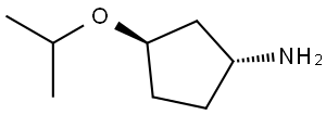 rel-(1R,3R)-3-Isopropoxycyclopentan-1-amine Structure