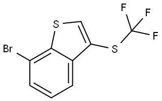 7-Bromo-3-((trifluoromethyl)thio)benzo[b]thiophene Struktur