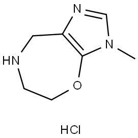 3-Methyl-5,6,7,8-tetrahydro-3H-imidazo[4,5-f][1,4]oxazepine hydrochloride Struktur