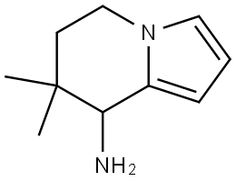 7,7-Dimethyl-5,6,7,8-tetrahydroindolizin-8-amine Structure