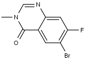 6-Bromo-7-fluoro-3-methylquinazolin-4(3H)-one Structure