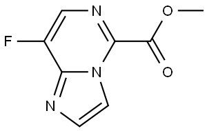 Methyl 8-fluoroimidazo[1,2-c]pyrimidine-5-carboxylate Struktur