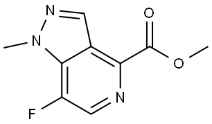 Methyl 7-fluoro-1-methyl-1H-pyrazolo[4,3-c]pyridine-4-carboxylate Struktur