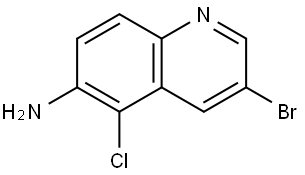 3-Bromo-5-chloroquinolin-6-amine Struktur