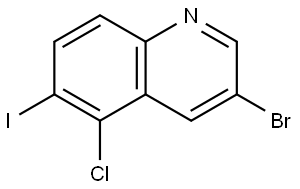 3-Bromo-5-chloro-6-iodoquinoline Struktur