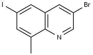 3-Bromo-6-iodo-8-methylquinoline Struktur