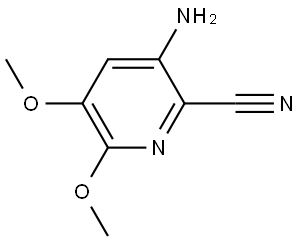 3-Amino-5,6-dimethoxypicolinonitrile Struktur