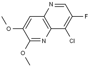 8-Chloro-7-fluoro-2,3-dimethoxy-1,5-naphthyridine Struktur