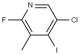 5-Chloro-2-fluoro-4-iodo-3-methylpyridine Struktur