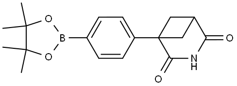 1-(4-(4,4,5,5-Tetramethyl-1,3,2-dioxaborolan-2-yl)phenyl)-3-azabicyclo[3.1.1]heptane-2,4-dione Struktur