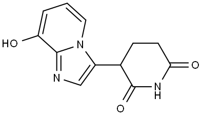 3-(8-Hydroxyimidazo[1,2-a]pyridin-3-yl)piperidine-2,6-dione Struktur