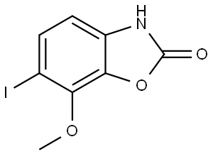6-Iodo-7-methoxybenzo[d]oxazol-2(3H)-one Struktur