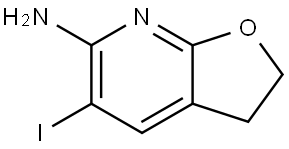 5-Iodo-2,3-dihydrofuro[2,3-b]pyridin-6-amine Structure
