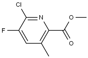 Methyl 6-chloro-5-fluoro-3-methylpicolinate Struktur