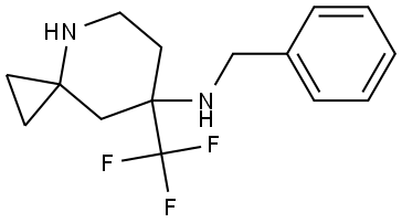 N-Benzyl-7-(trifluoromethyl)-4-azaspiro[2.5]octan-7-amine Struktur